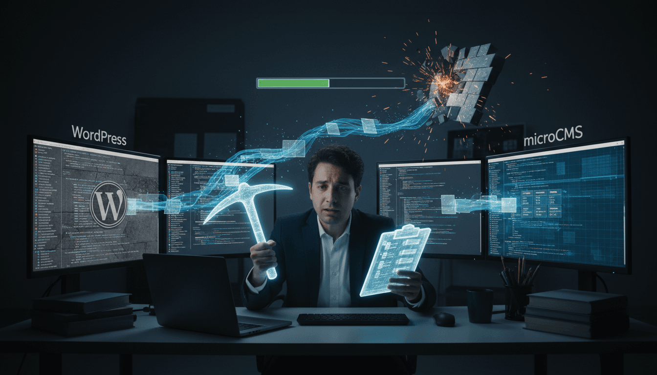 WPからmicroCMSへのコンテンツ移行。「気合でコピペ」という「労働」を最後に終わらせるための現実的な戦略 のビジュアル
