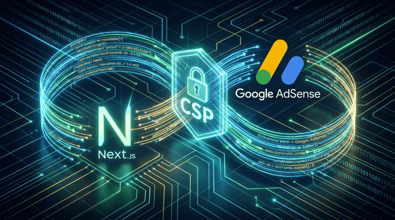 AdSense審査通過後の罠。Next.jsのセキュリティヘッダー(CSP)で詰まった話と解決コード のビジュアル