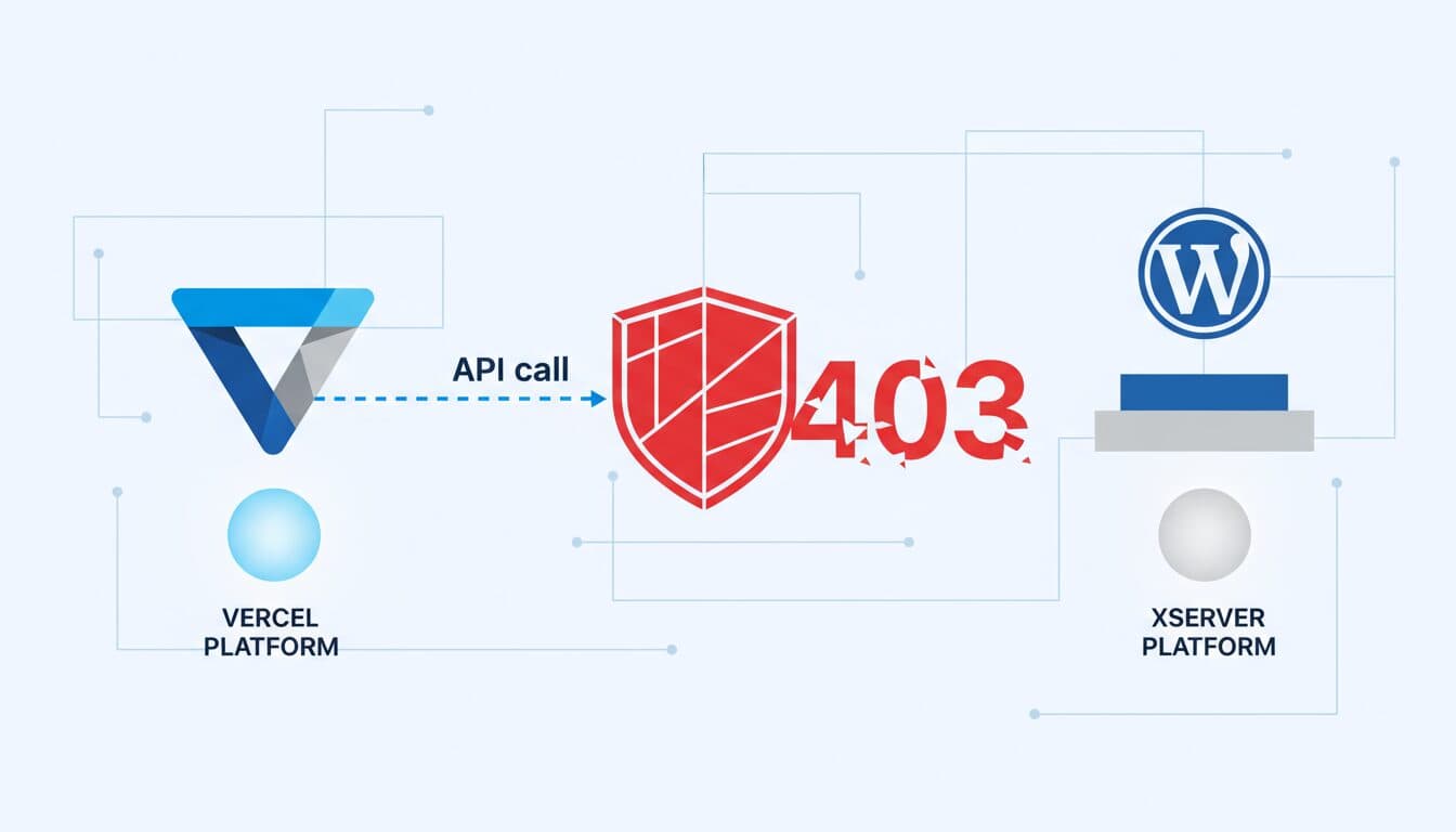 VercelからXserverのWordPress APIへの403エラー解決法:「国外IPアクセス制限」が原因だった のビジュアル