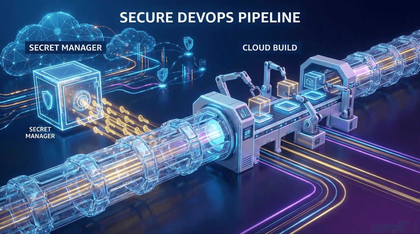 脱・環境変数消失事故。Cloud BuildとSecret Managerで実現する堅牢なデプロイフロー のビジュアル