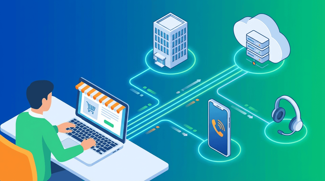 ネットショップ開業の壁「特商法」対策|バーチャルオフィスとIP電話の活用術 のビジュアル